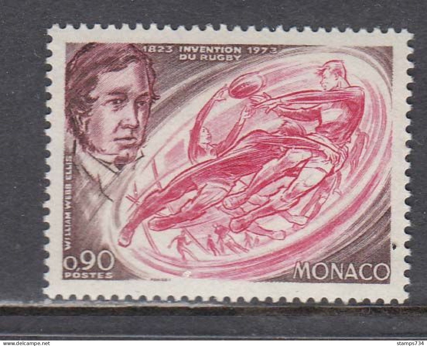 Monaco 1973 - 100 Years Rugby, Mi-Nr. 1085, MNH** - Rugby