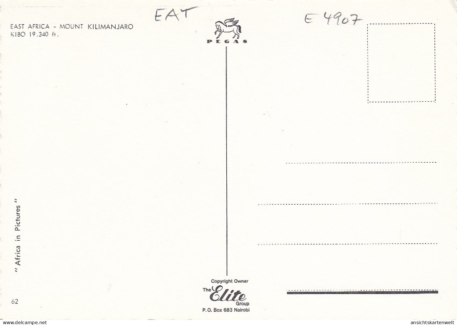 Tansania, Mount Kilimanjaro Ngl #E4907 - Zonder Classificatie