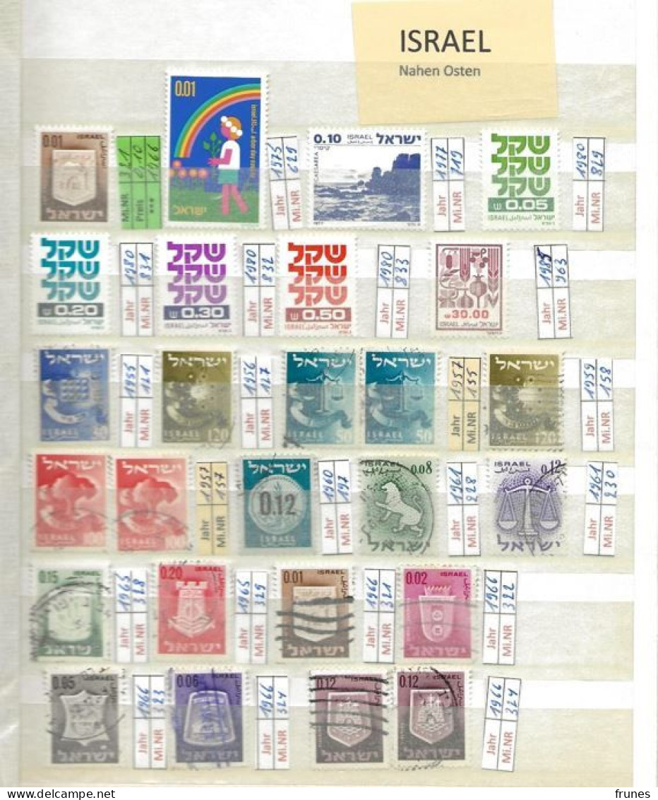 Lots Briefmarken Israel 1957-2011 Gebaucht - Verzamelingen & Reeksen