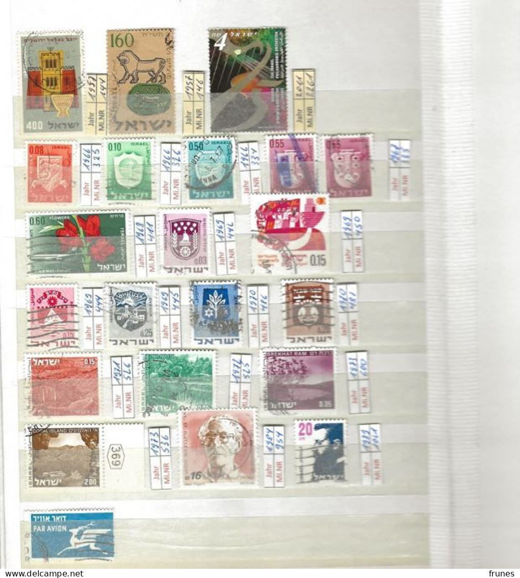 Lots Briefmarken Israel 1957-2011 Gebaucht - Colecciones & Series