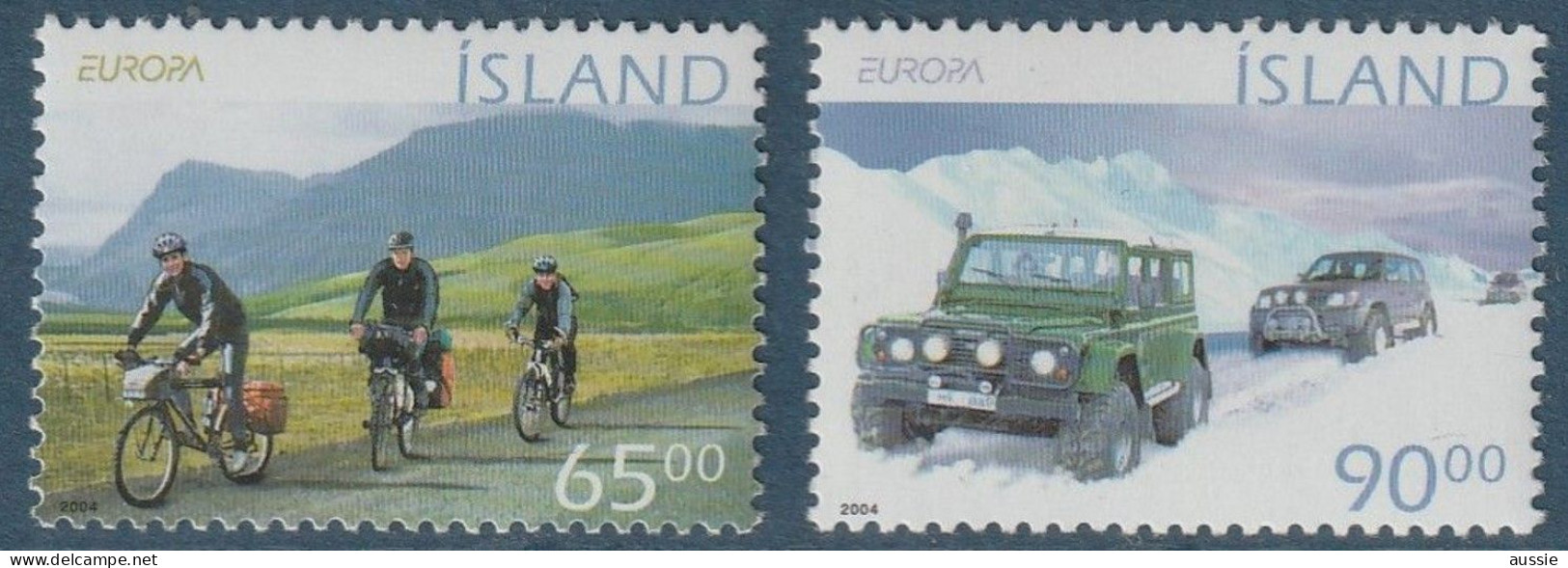 Cept 2004 Islande Iceland Ijsland Yvertn° 994-995 *** MNH Cote 6 € Les Vacances Holidays - Nuovi