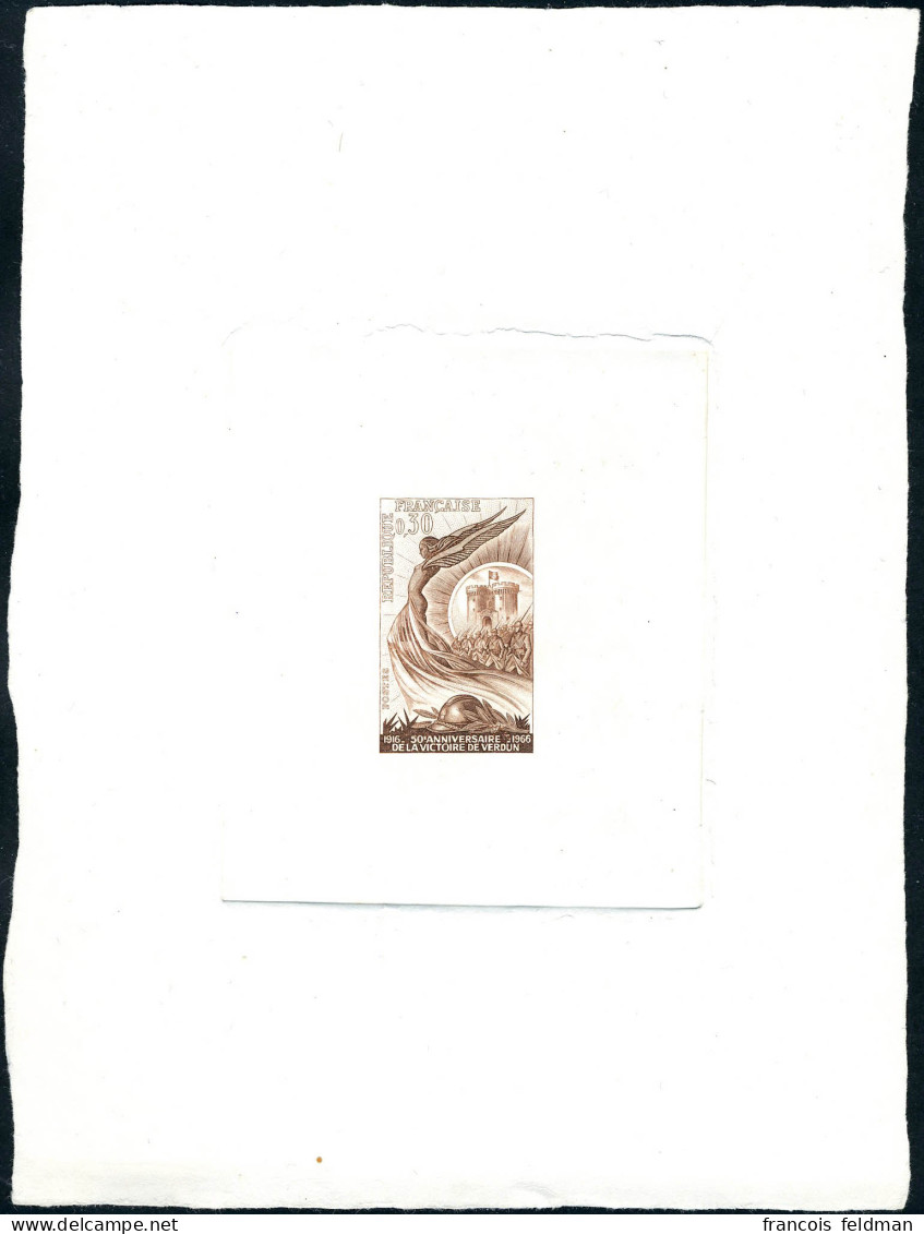 N° 1484, Cinquantenaire De Verdun, Epreuve D'Artiste Du Non-émis à 0.30, TB, Rare - Other & Unclassified