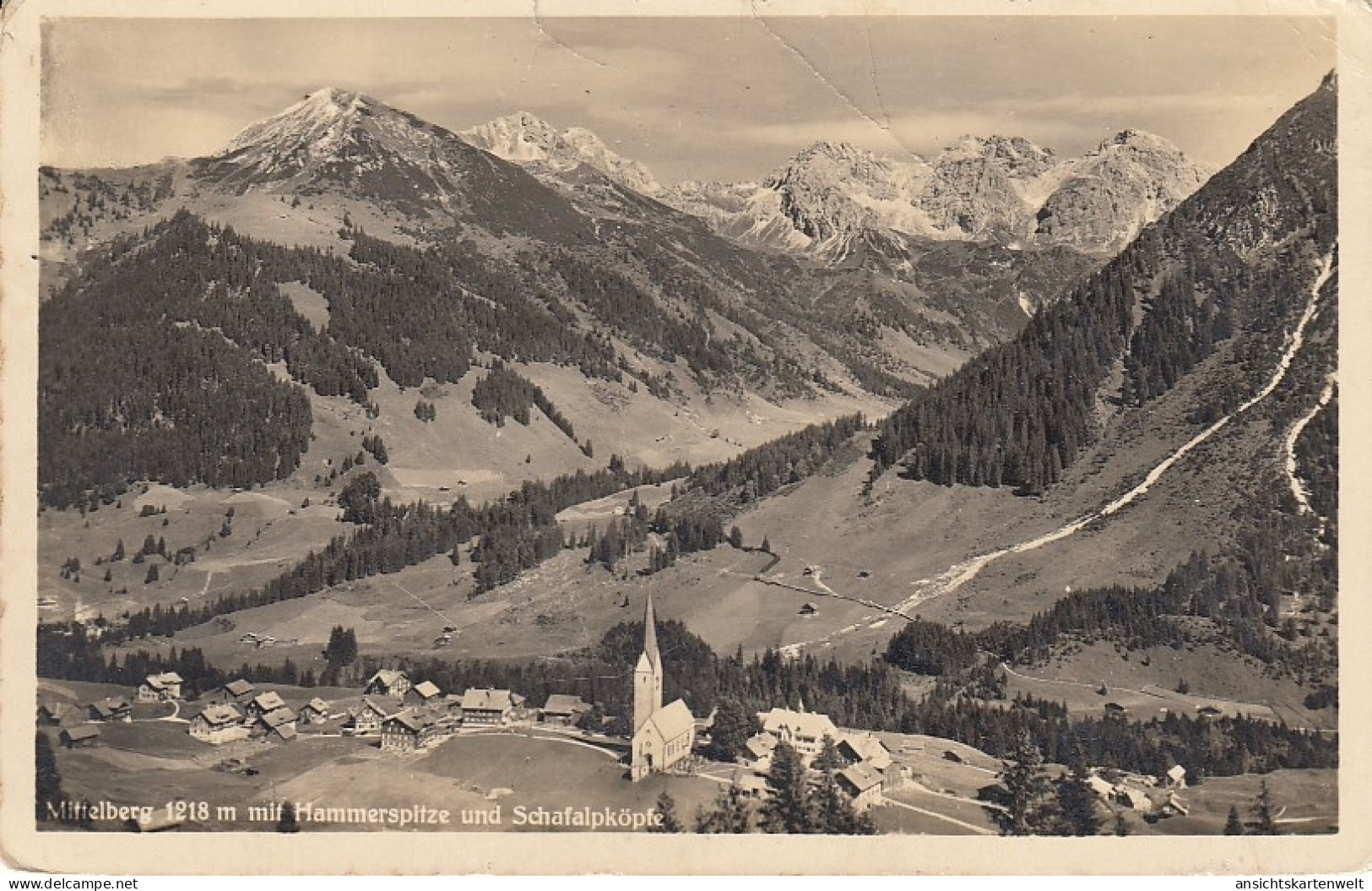 Mittelberg, Vorarlberg, Mit Hammerspitze Und Schafalpköpfe Gl1937 #E5393 - Autres & Non Classés