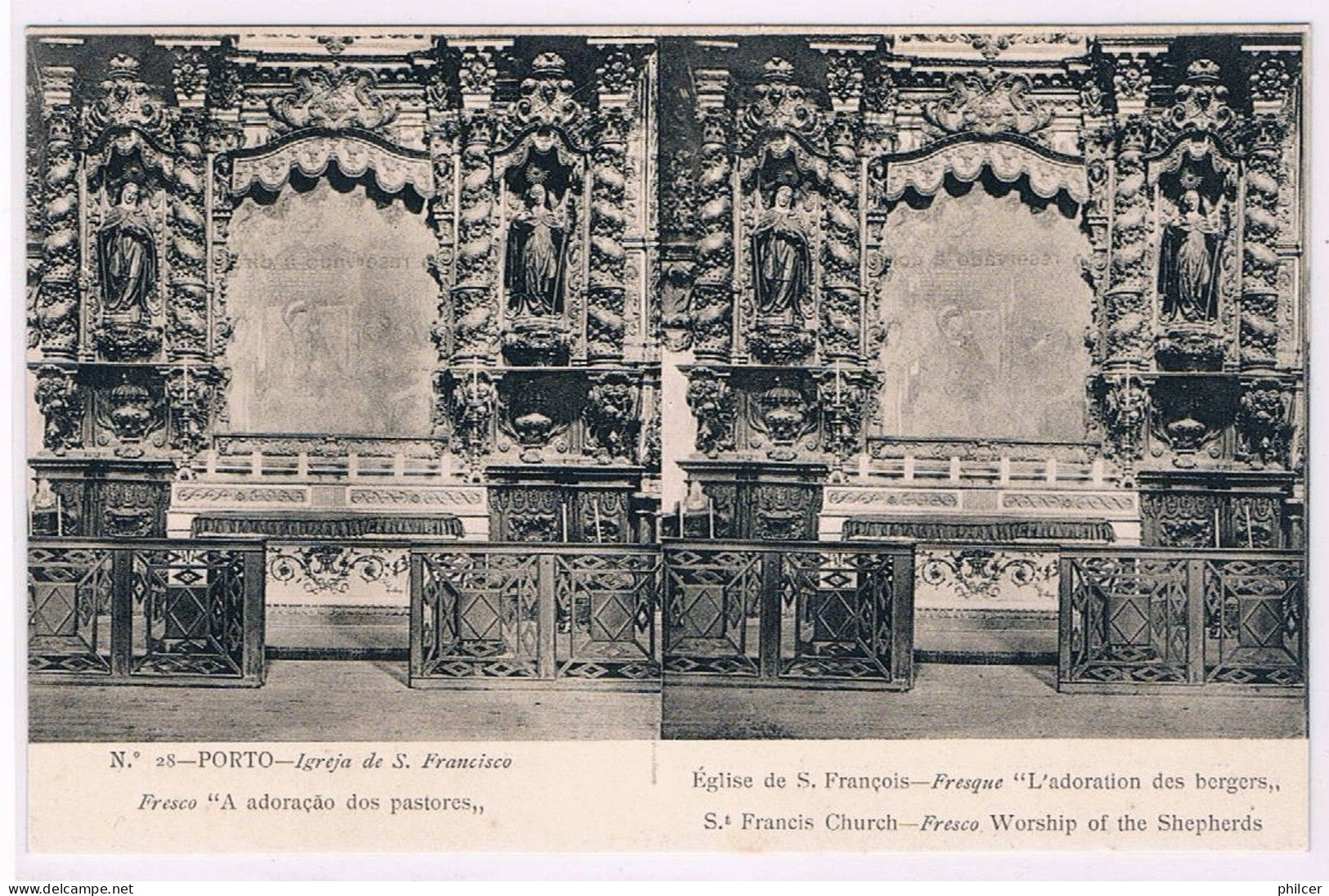 Portugal, Porto, Igreja De S. Francisco - Fresco "A Adoração Dos Pastores" - Porto
