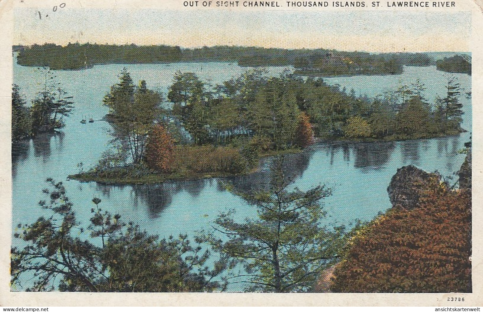 Out Of Sight Channel, Thousand Islands, St. Lawrence River Ngl #E5337 - Other & Unclassified
