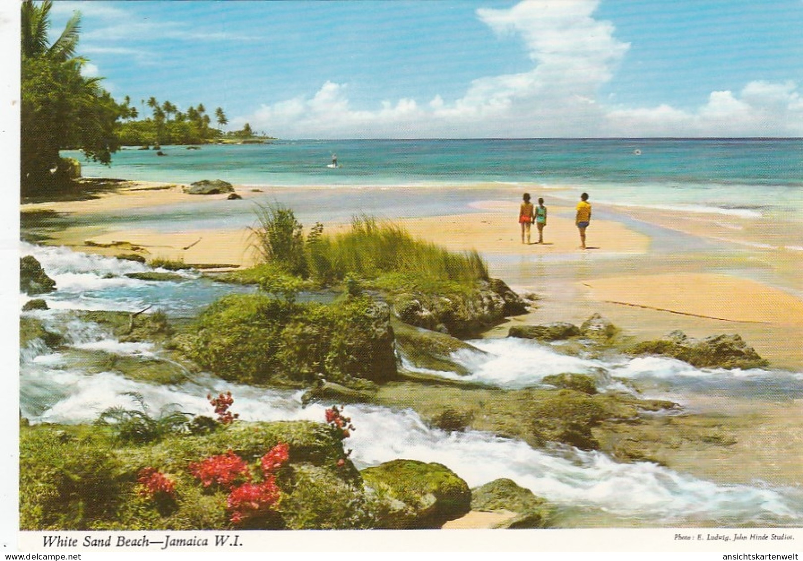 Jamaica, W.I., White Sand Beach Ngl #E6582 - Altri & Non Classificati