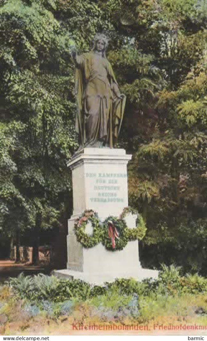 KIRCHHEIMBOLANDEN, FRIEDHOFDENKMAL COULEUR REF 16074 - Kirchheimbolanden