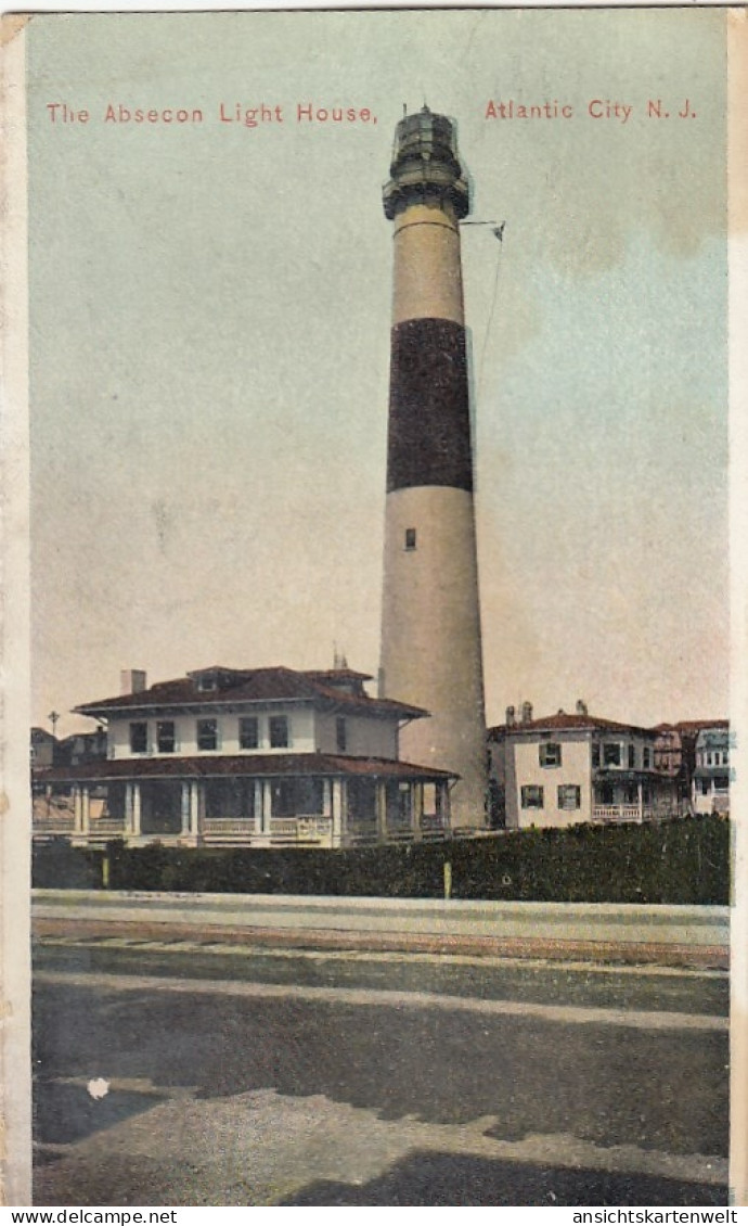 The Absecon Light House, Atlantic City, N.J. Glum 1920? #E7033 - Autres & Non Classés