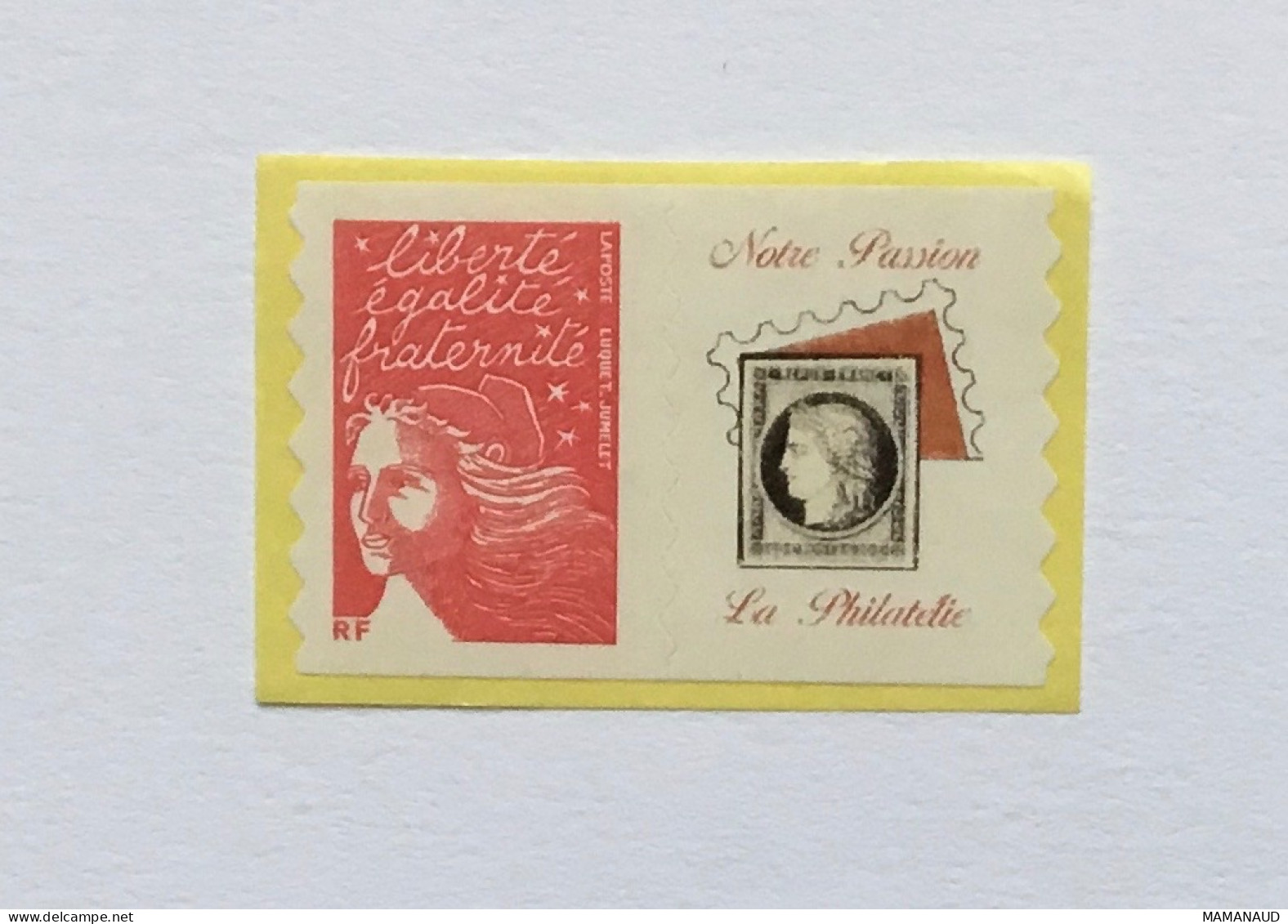 Timbre Autoadhésif Personnalisé No 3729Ab Marianne Du 14Juillet Petite Vignette - Unused Stamps