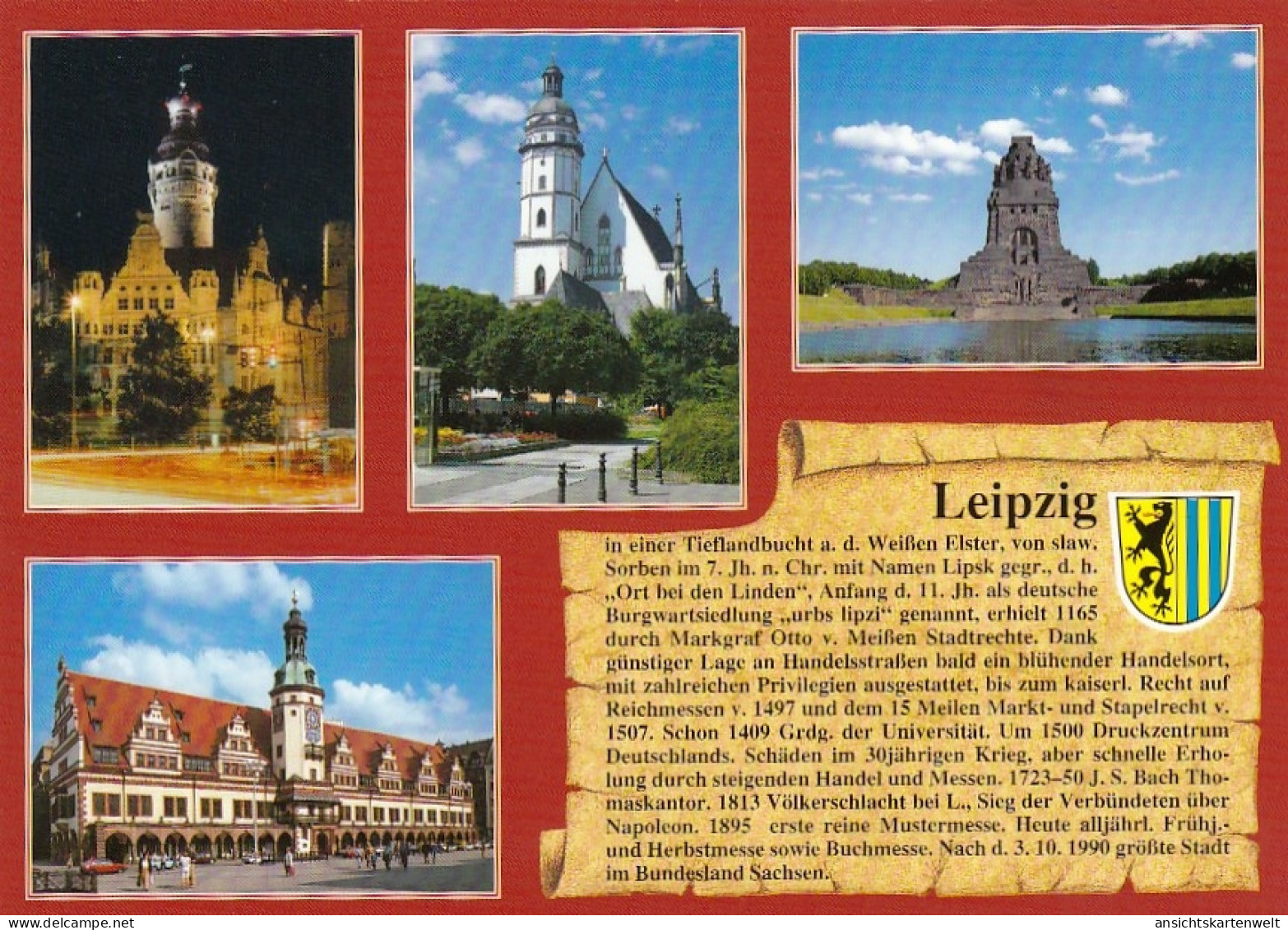 Leipzig, Mehrbildkarte Mit Historie Ngl #E7283 - Autres & Non Classés