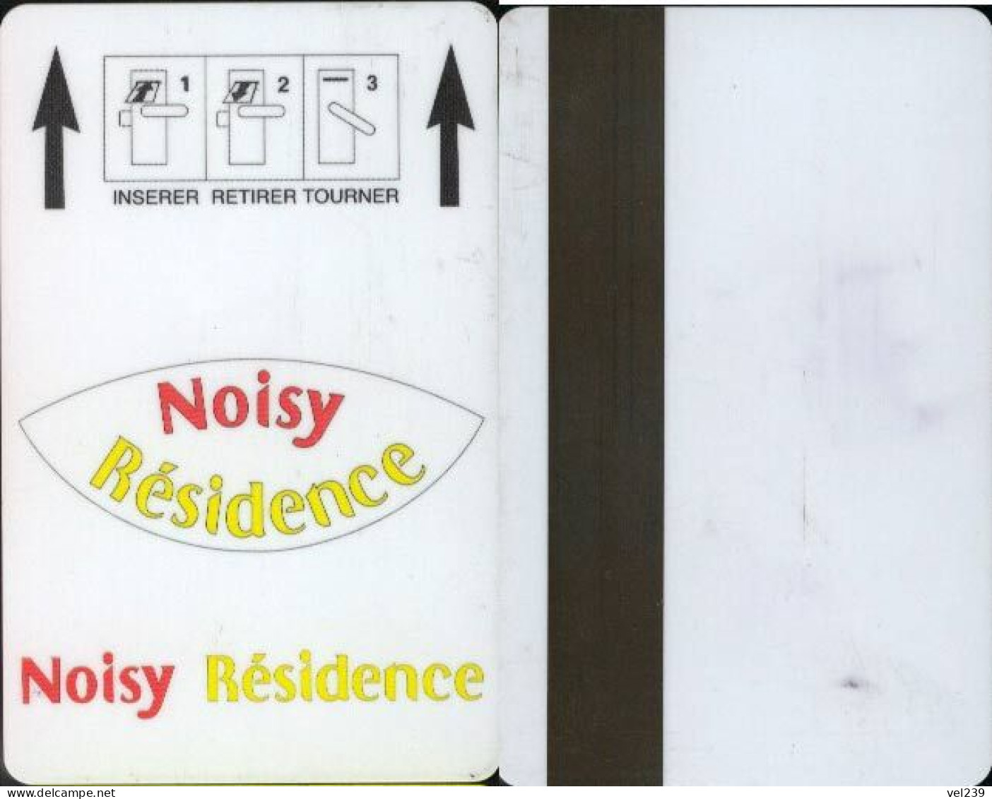 France. Noisy Résidence - Hotelsleutels (kaarten)