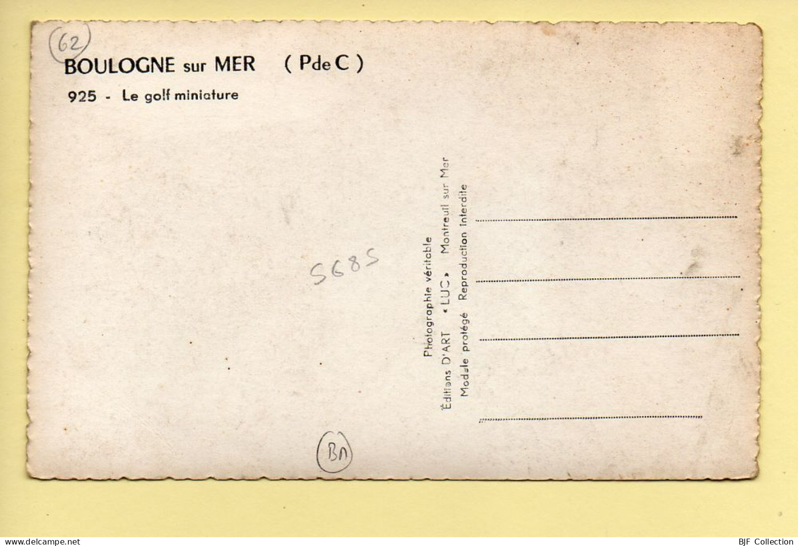 62. BOULOGNE-SUR-MER – Le Golf Miniature (animée) CPSM (voir Scan Recto/verso) - Boulogne Sur Mer