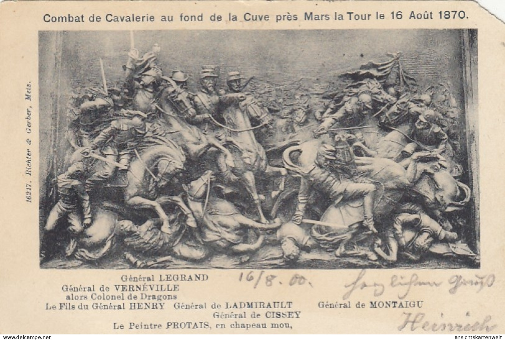 1870 Combat De Cavalerie Près Mars La Tour Gl1900 #E7911 - Andere & Zonder Classificatie