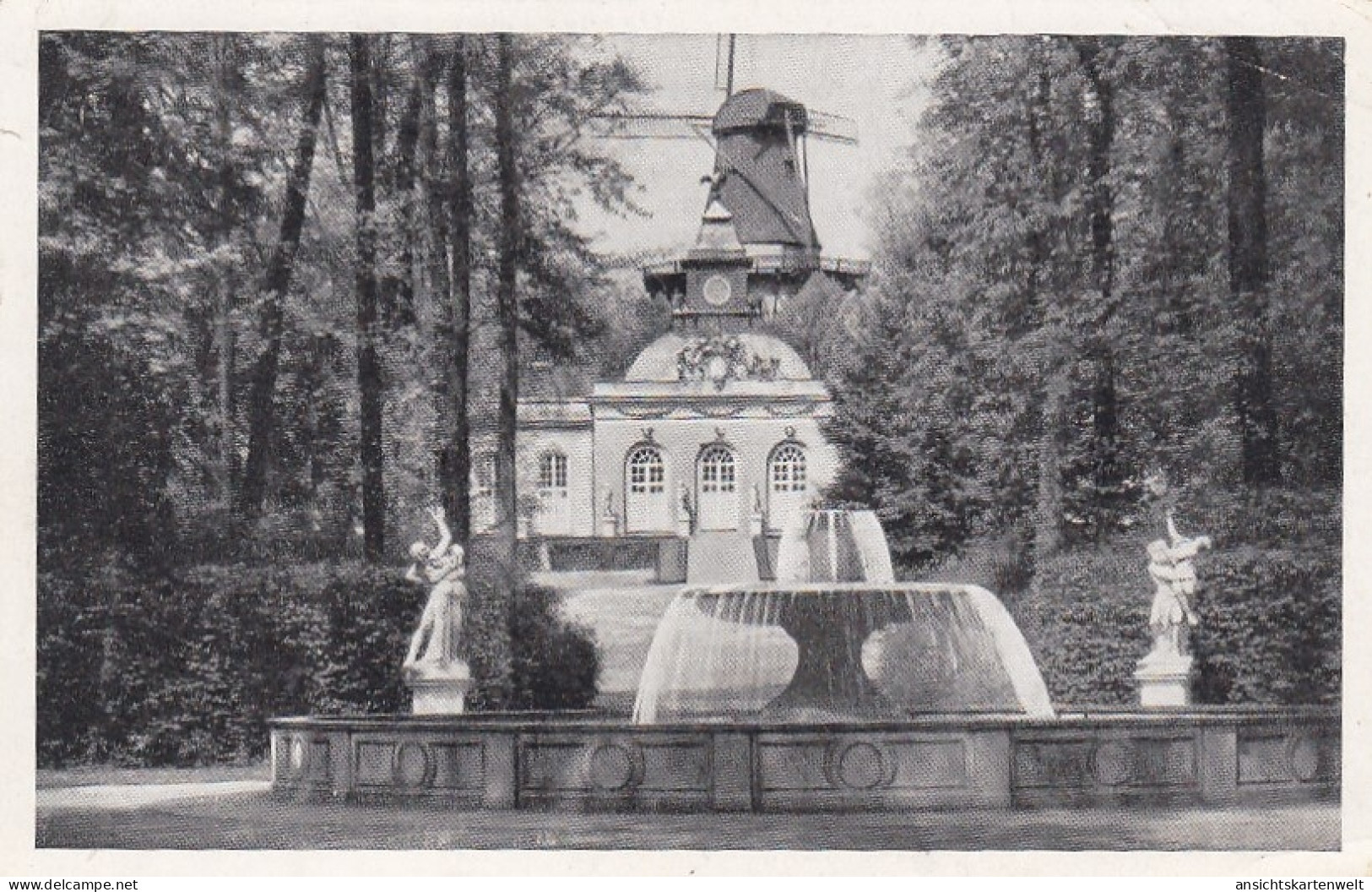 Potsdam-Sanssouci, Glockenfontaine Mit Histor.Mühlr Feldpgl1944 #E8301 - Other & Unclassified