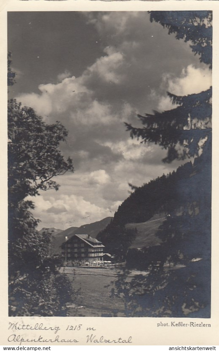 Mittelberg, Vorarlberg, Alpenkurhaus Walsertal Gl1933? #E7806 - Andere & Zonder Classificatie