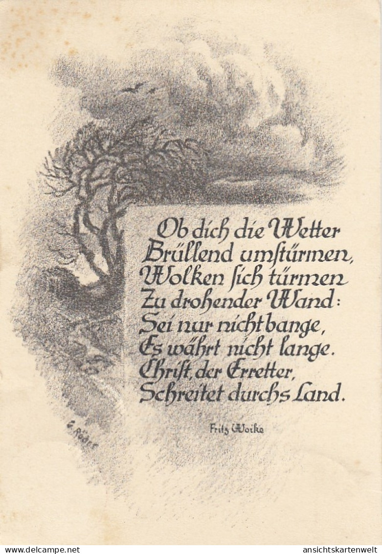 Ob Dich Die Wetter Brüllend Umstürmen ... Gl1933 #E7522 - Sonstige & Ohne Zuordnung