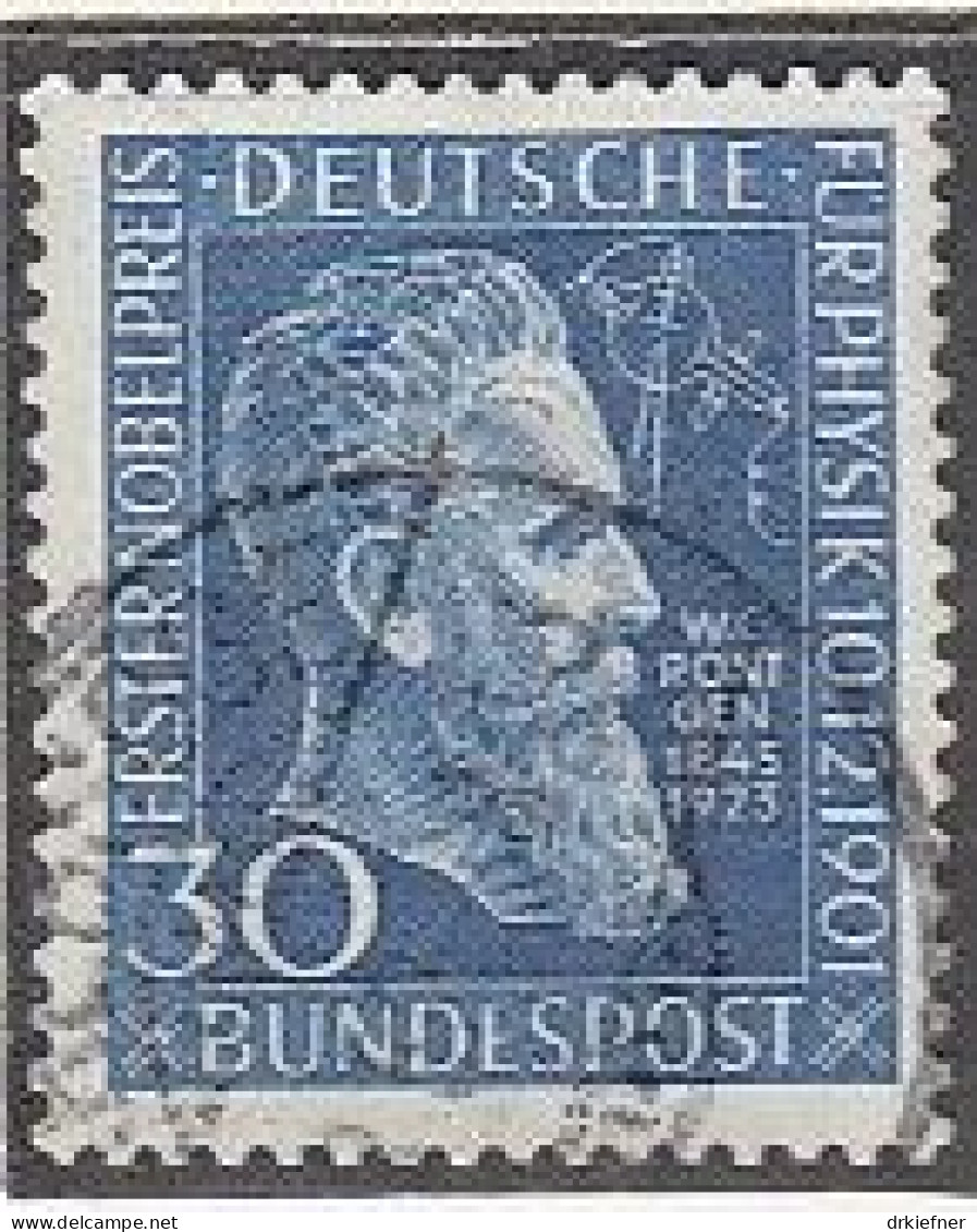 BRD  147, Gestempelt, 50. Jahrestag Der Verleihung Des Nobelpreises An Wilhelm Röntgen, 1951 - Usados