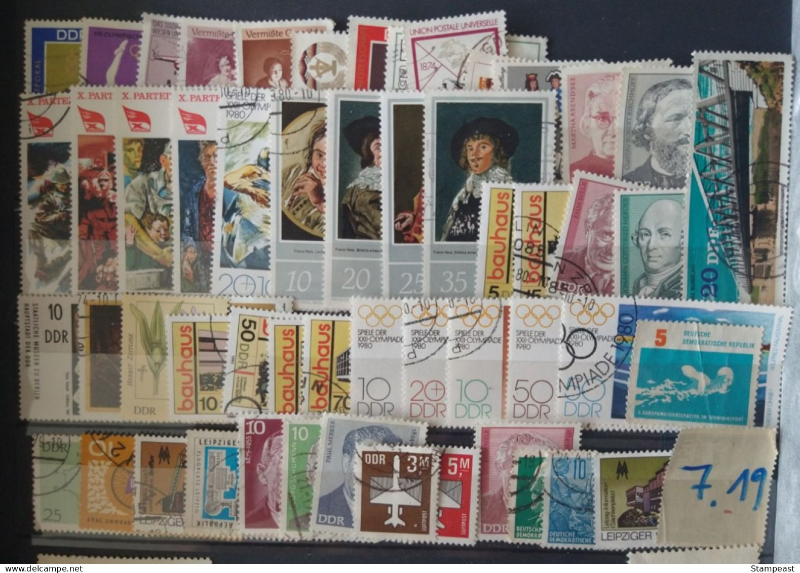 DDR 50 Verschiedene Briefmarken Los 7.19 - Autres & Non Classés