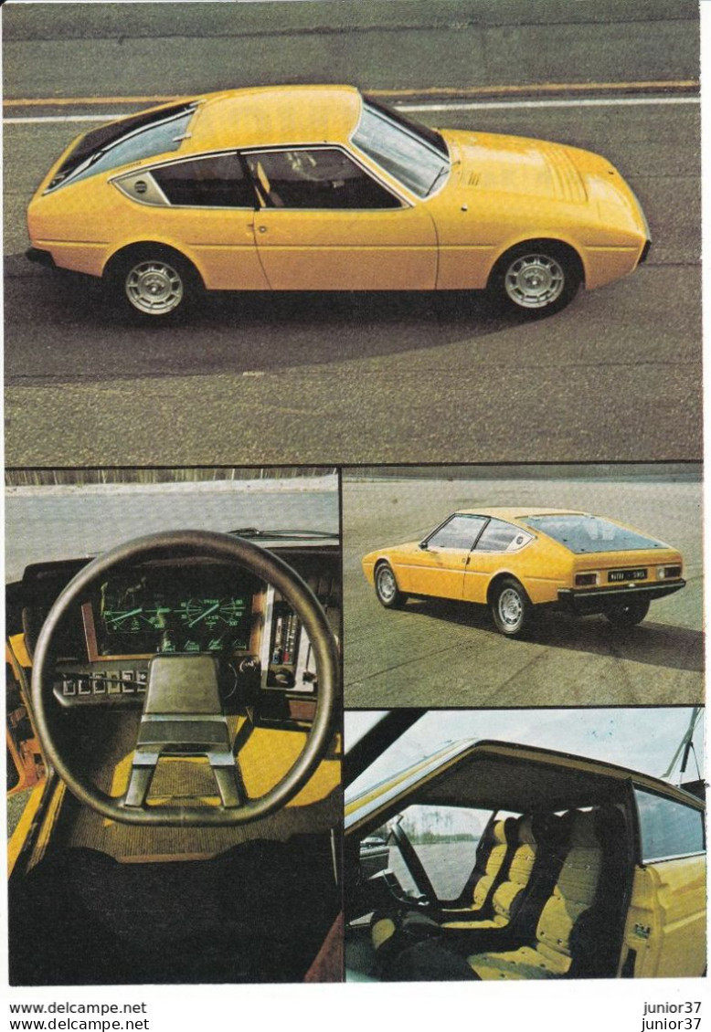Feuillets De Magazine Matra Simca  Bagheera 1973 Essai - Automobili