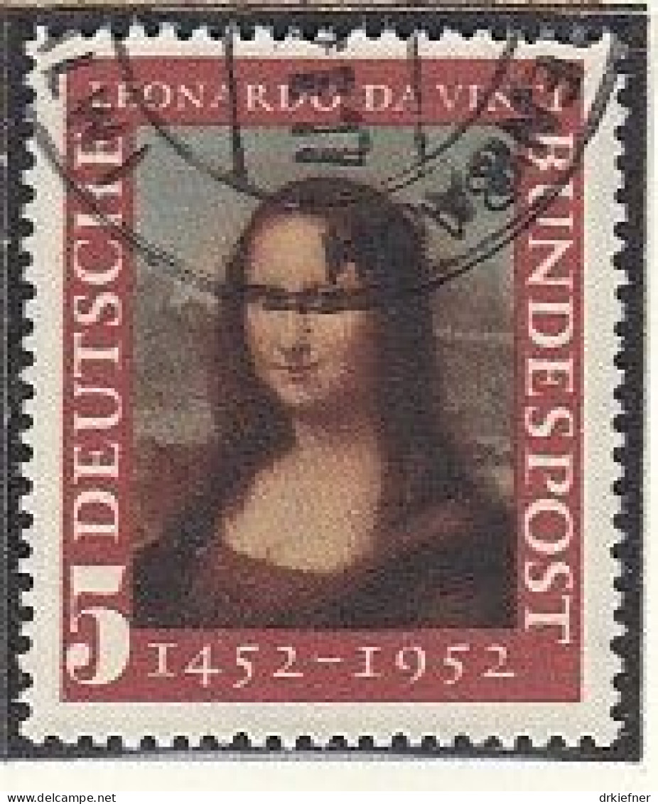 BRD 148, Gestempelt, Mona Lisa 1952 - Usati