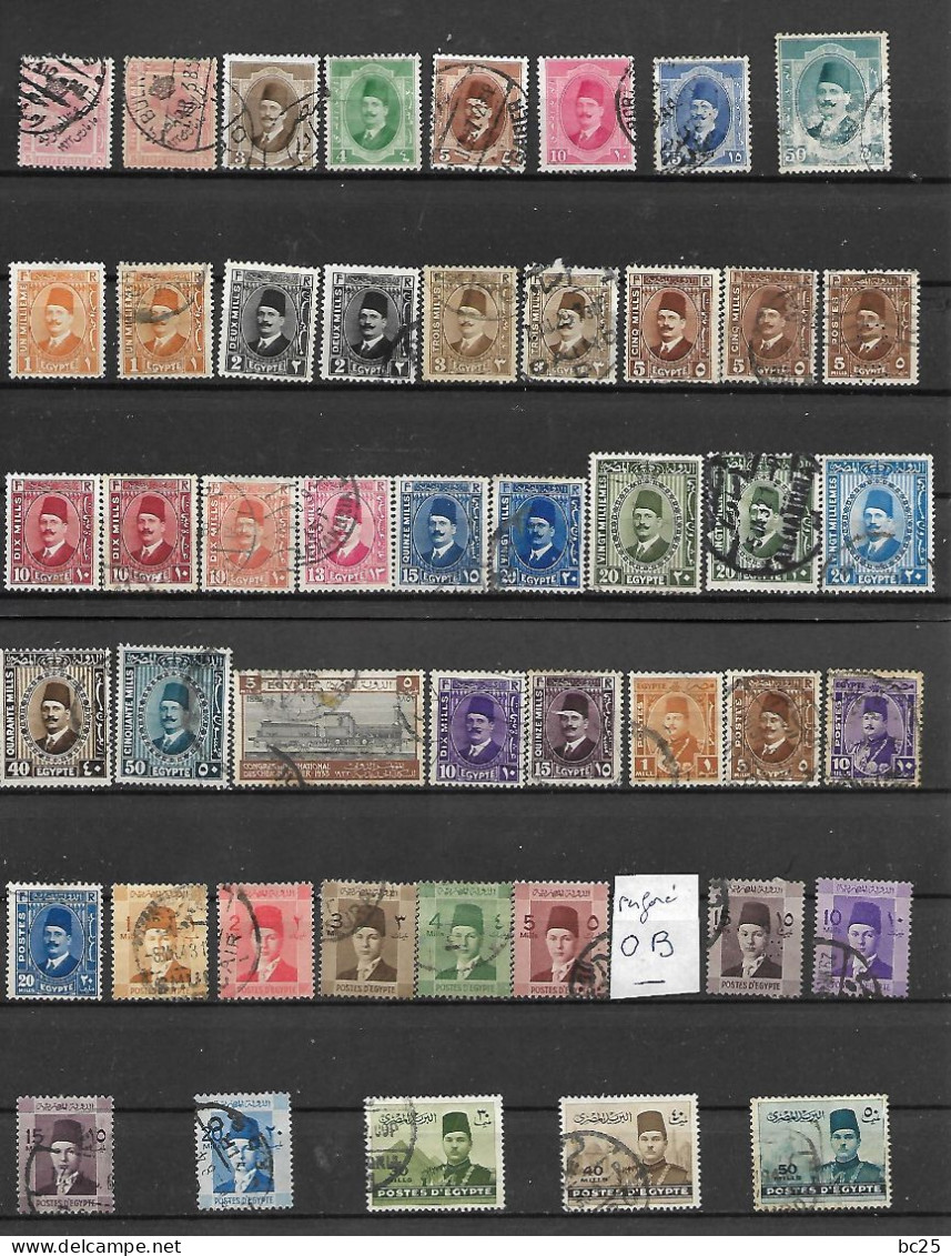 EGYPTE -60 TRES BEAUX TIMBRES NEUFS * * NEUFS * ET OBLITERES-1 PERFORE-PAS EMINCE- DE 1922-53-2 SCANS - Sonstige & Ohne Zuordnung