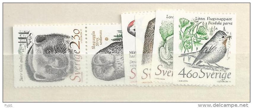 1989 MNH Sweden, Mi 1520-25 Postfris** - Neufs