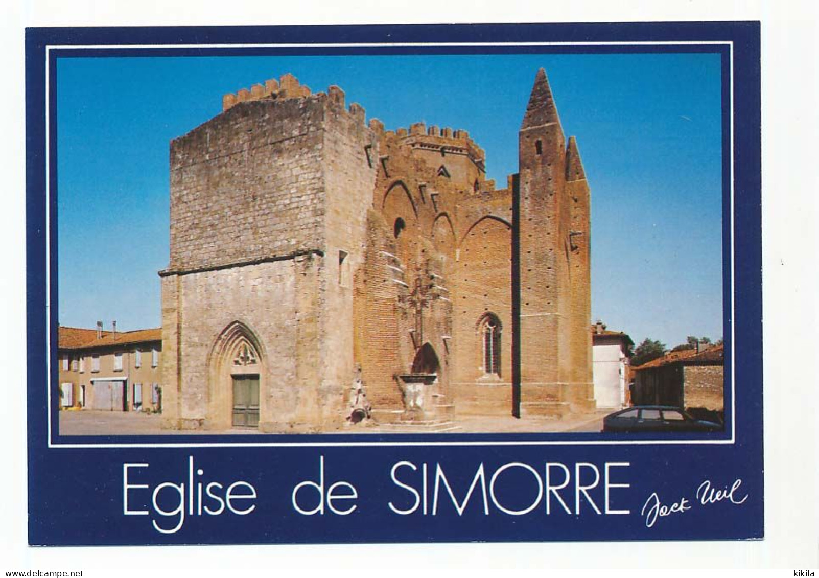 CPSM / CPM 10.5 X 15 Gers SIMORRE Eglise Fortifiée  Du XIV° S.(imprimé XIX) Vitraux Du XV° - Other & Unclassified