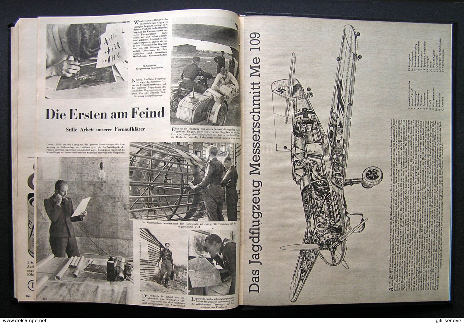 Der Adler Original WW2 German Luftwaffe Magazines in Folio Collection 1942
