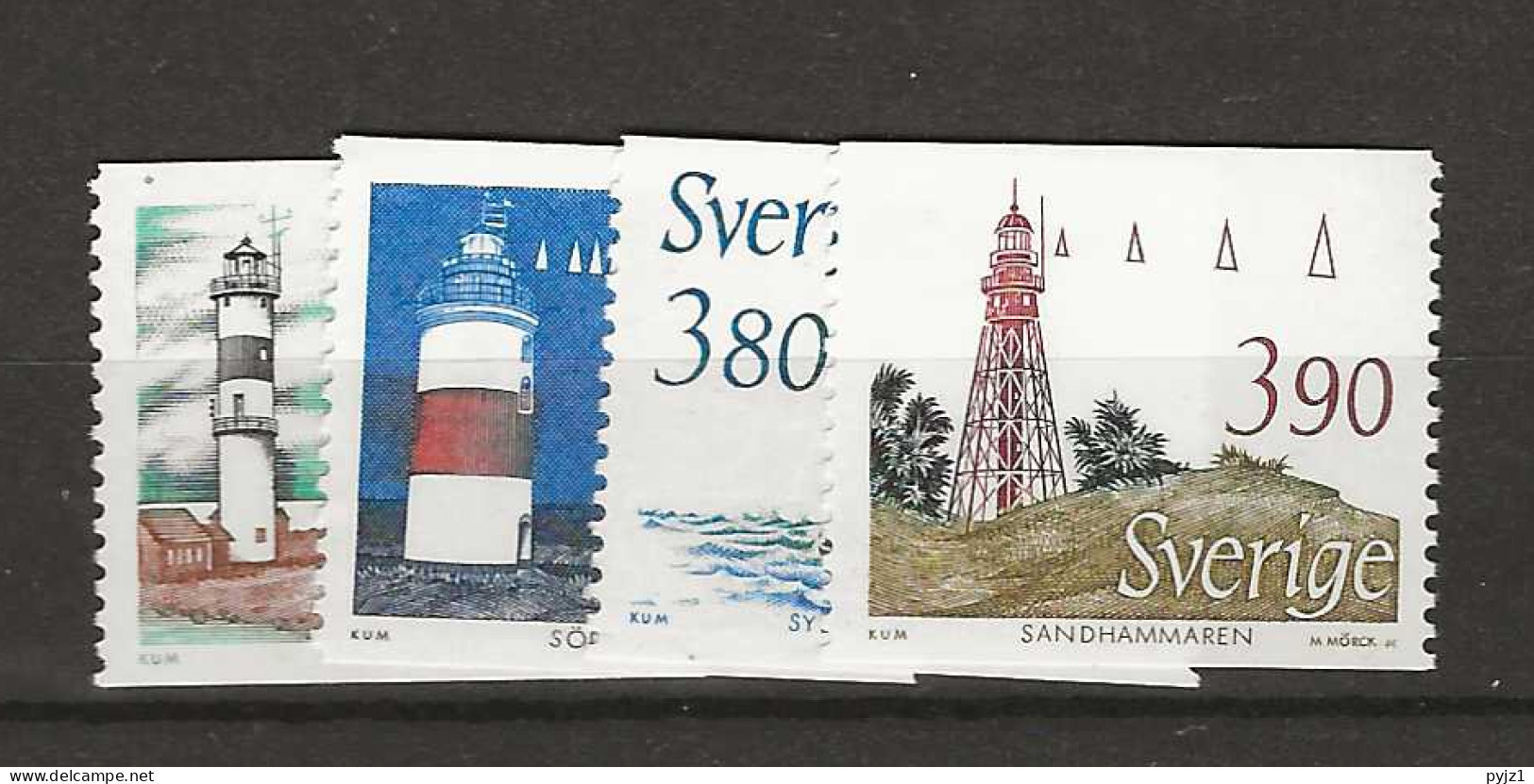 1989 MNH Sweden, Mi 1526-29 Postfris** - Unused Stamps