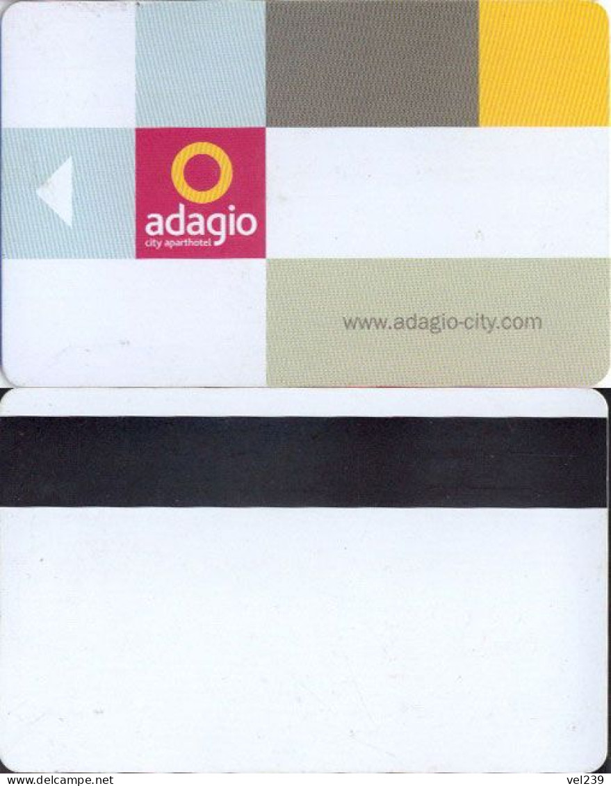 France. Adagio - Hotelsleutels (kaarten)
