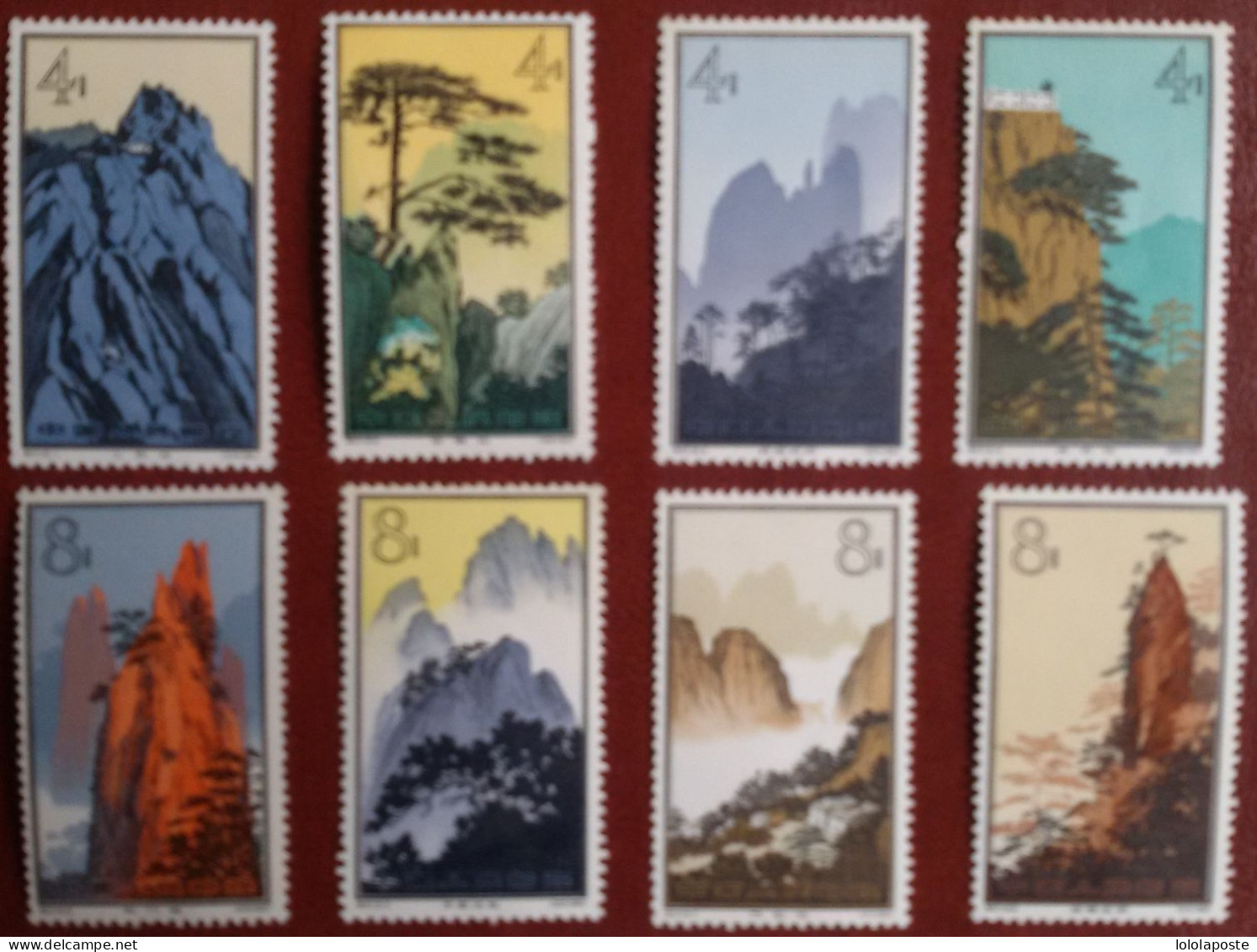 CHINE - CHINA  - 1963 -Paysages De Houangshan - Série N° 1501/16 ** (MNH) Y&T - 16 Valeurs - 6 Photos - Unused Stamps