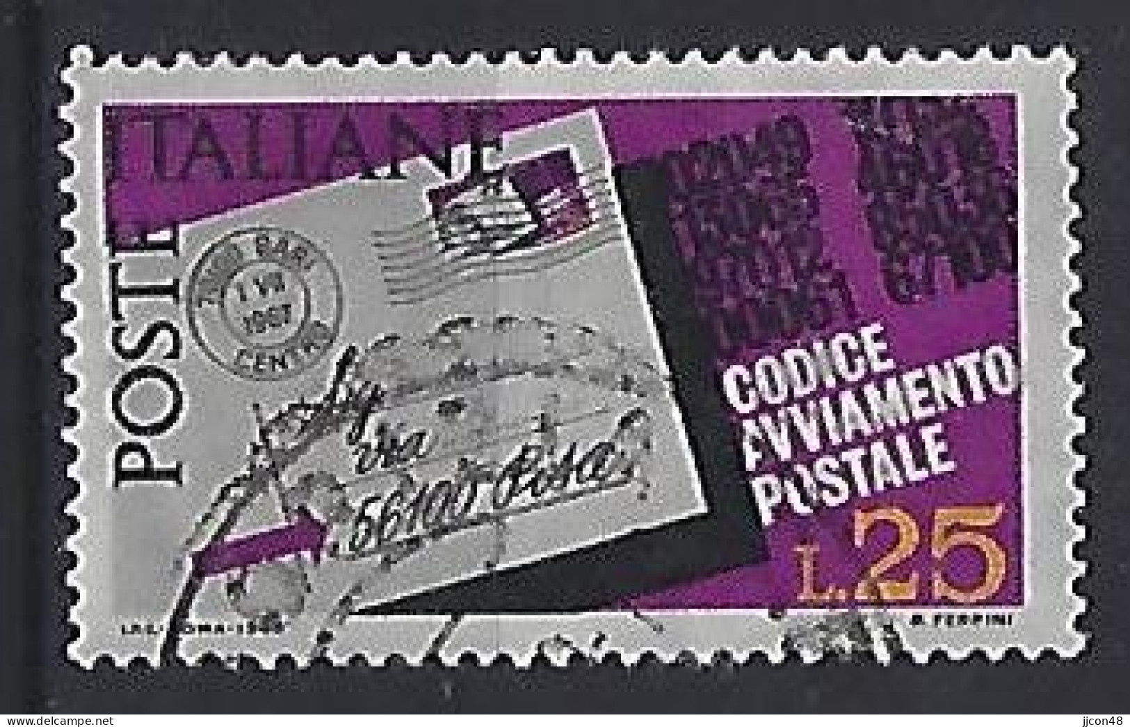 Italy 1968  Einfuhrung Der Postleitzahlen (o) Mi.1251 - 1961-70: Usados