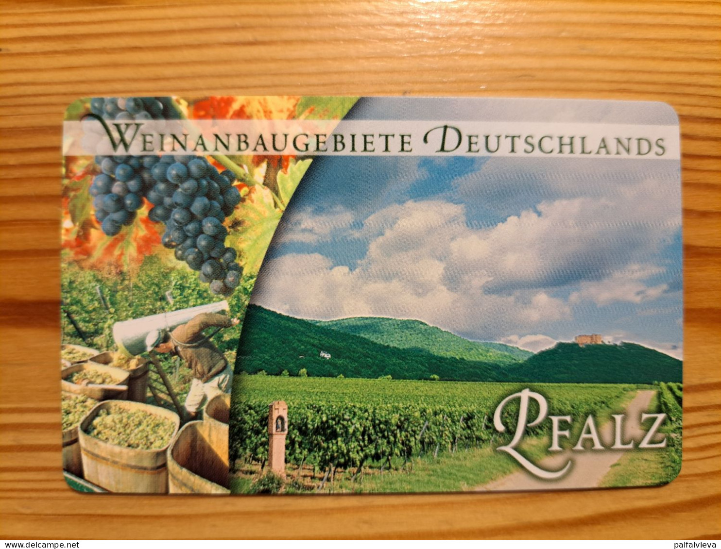 Phonecard Germany A 05 02.02. Wine, Pfalz 6.000 Ex. - A + AD-Series : D. Telekom AG Advertisement