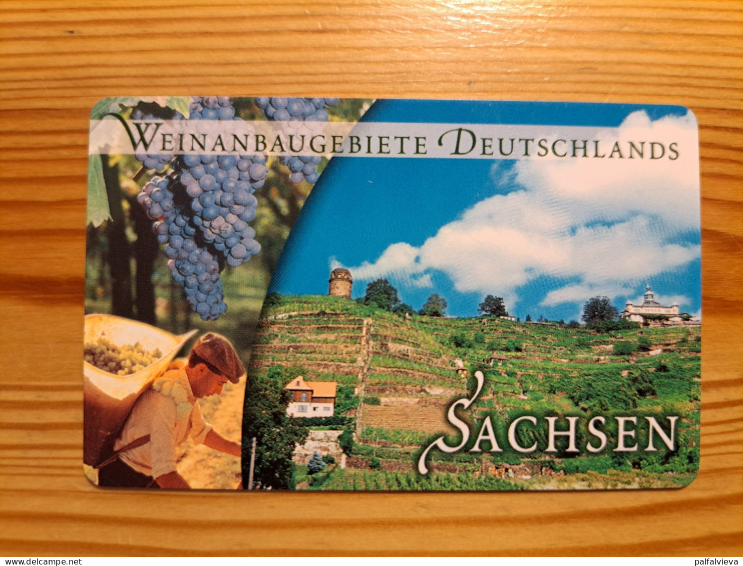 Phonecard Germany A 06 02.02. Wine, Sachsen  6.000 Ex. - A + AD-Reeks :  Advertenties Van D. Telekom AG