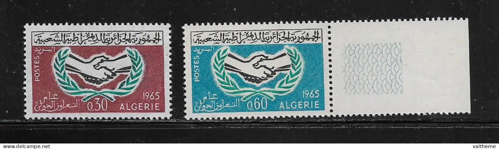 ALGERIE  ( DIV - 550 )   1965   N° YVERT ET TELLIER    N°  407/408    N** - Algérie (1962-...)