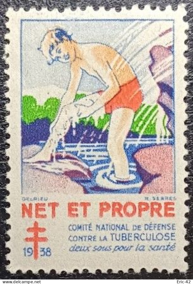 France Antituberculeux 1938 "Net Et Propre" Neuf* - Tuberkulose-Serien