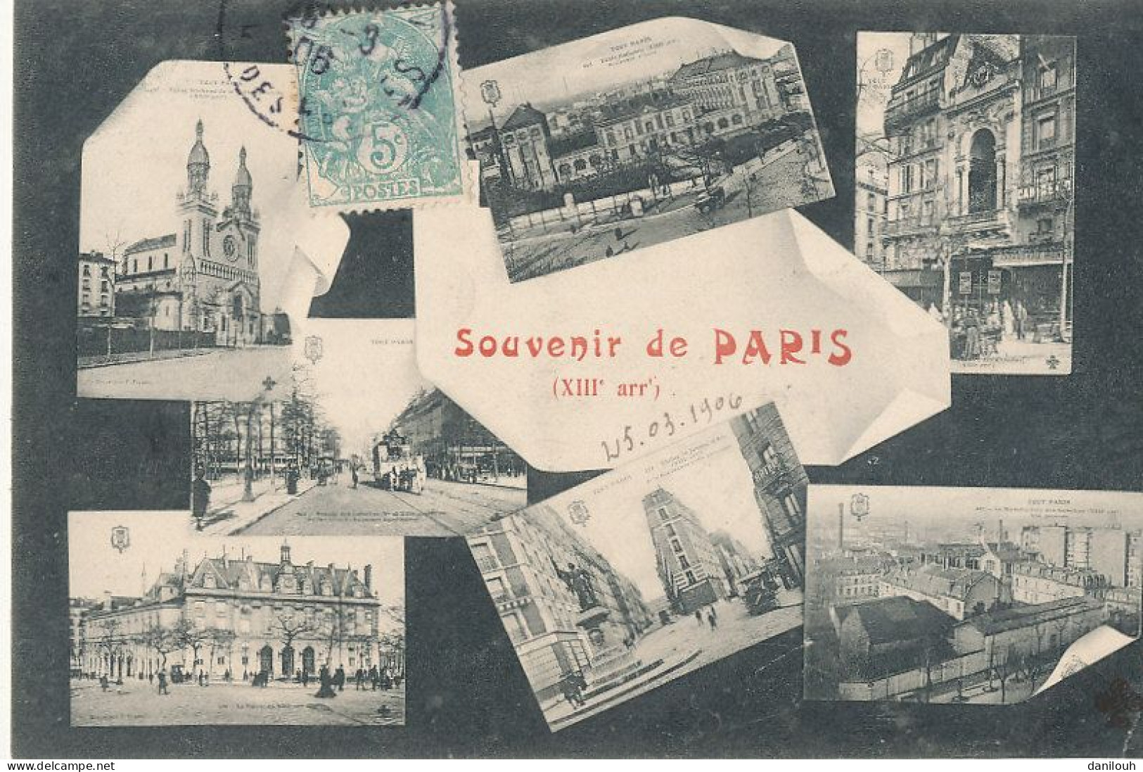 75 // PARIS  XIII EME   Souvenir Multivues - Arrondissement: 13