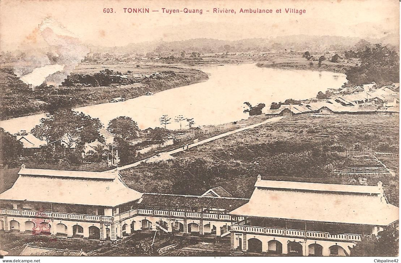 TONKIN - TUYEN-QUANG - Rivière , Ambulance Et Village - Vietnam