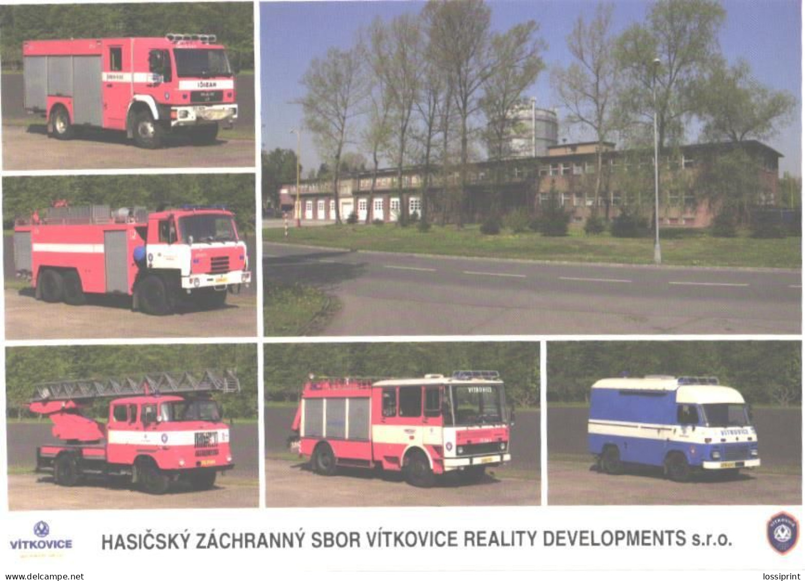 Fire Engines In Vitkovice Fire Depot - Camión & Camioneta
