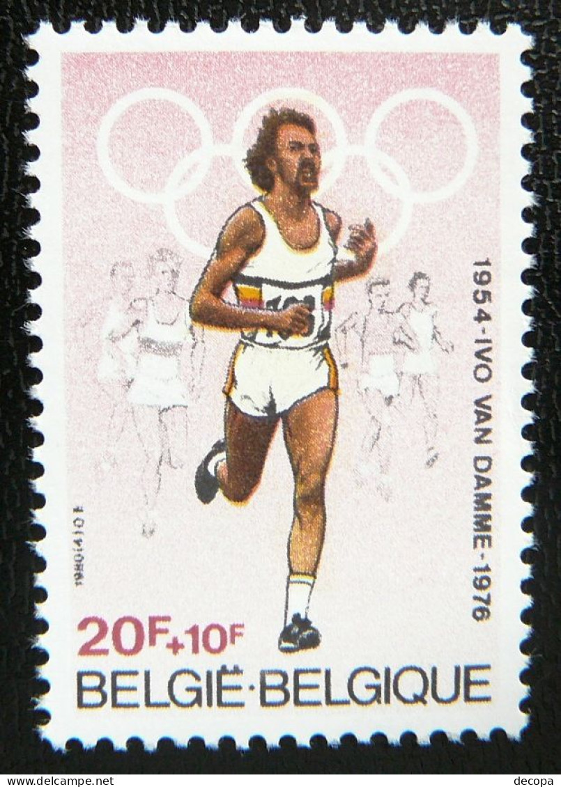 (dcbpf-051) Belgium  Atletics -  Atletiek  Ivo Van Damme  MNH - Leichtathletik