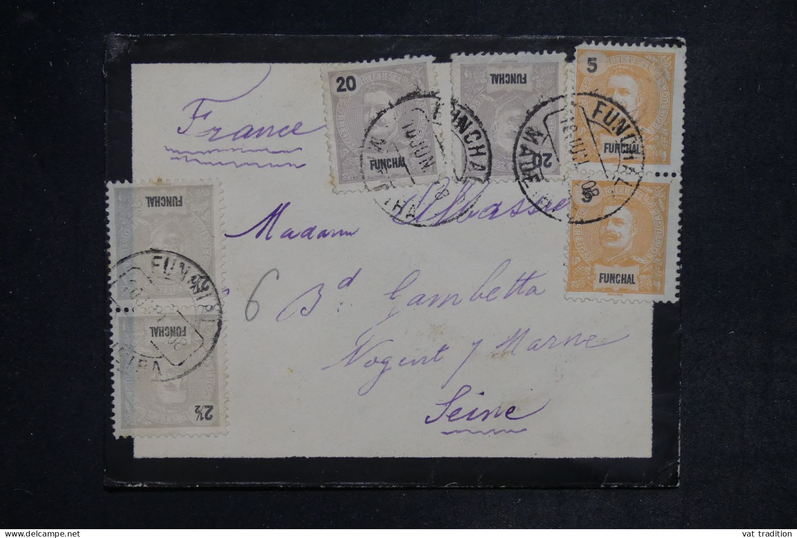 FUNCHAL - Enveloppe Pour La France En 1908 - L 152423 - Funchal