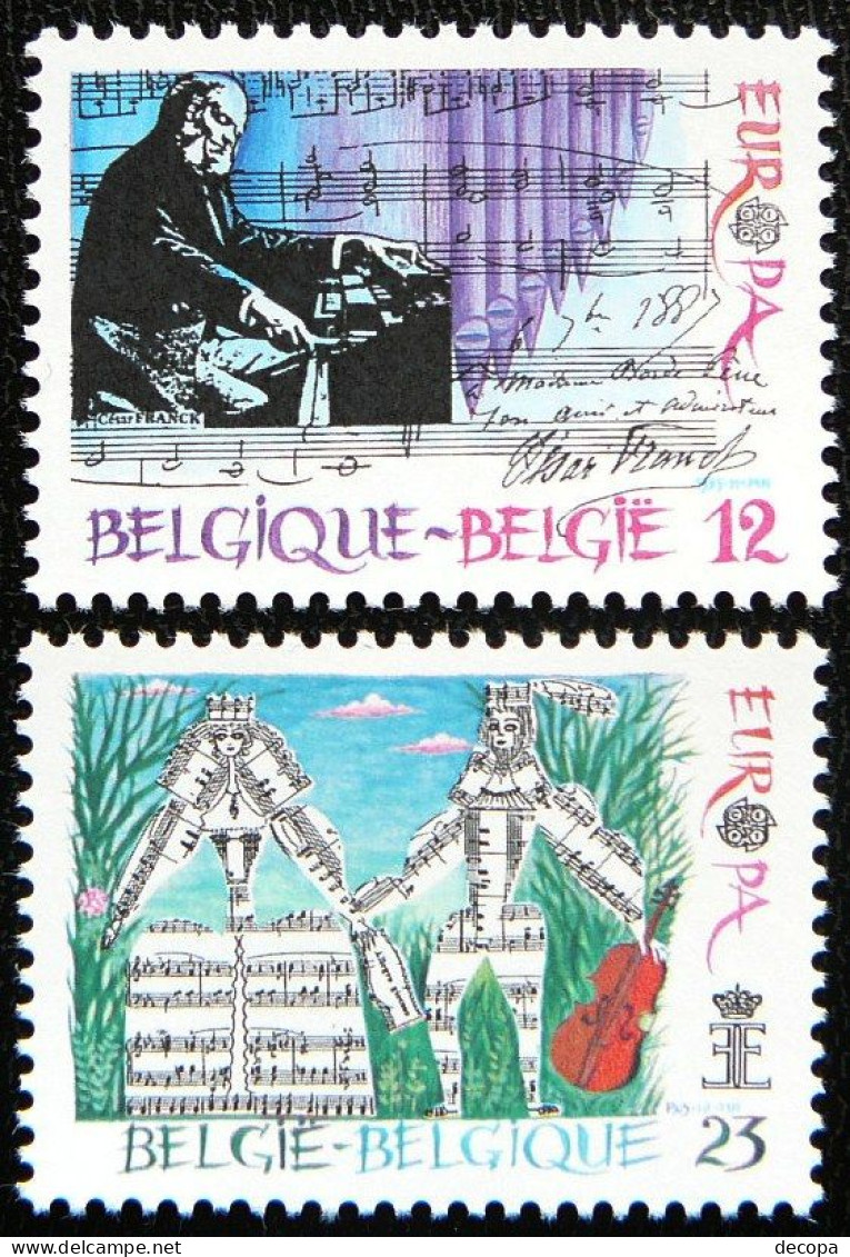 (dcbpf-101)  Belgium - Belgique - België   Mi 2227-28   C. Franck  -   Europa   MNH - Musique