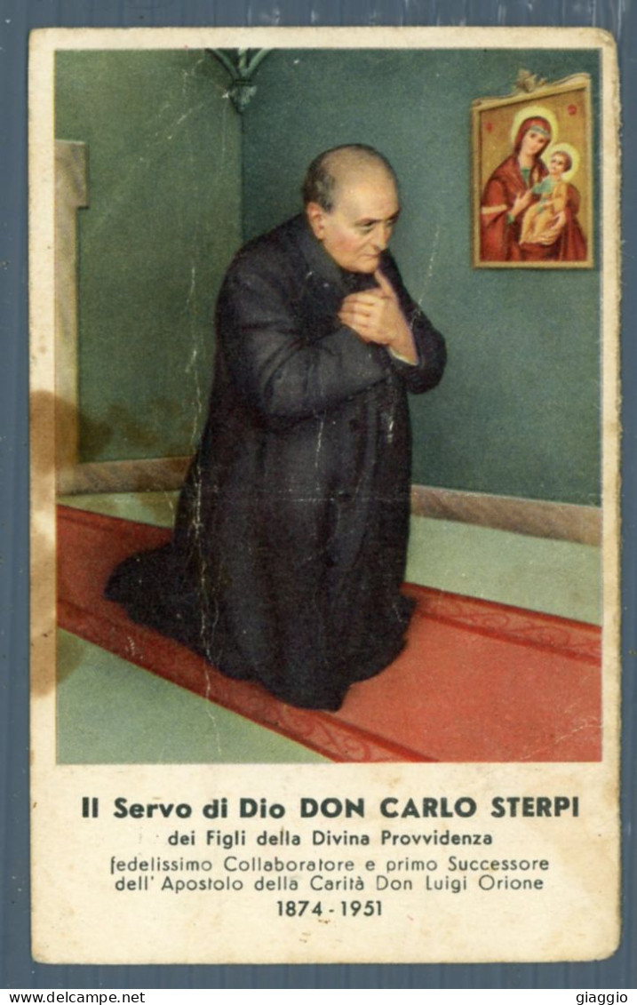 °°° Santino N. 9358 - Servo Di Dio Don Carlo Sterpi °°° - Religion & Esotérisme