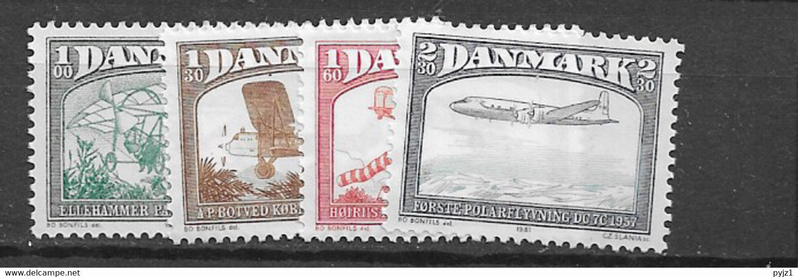 1981 MNH Danmark, Michel 740-43  Postfris** - Ongebruikt