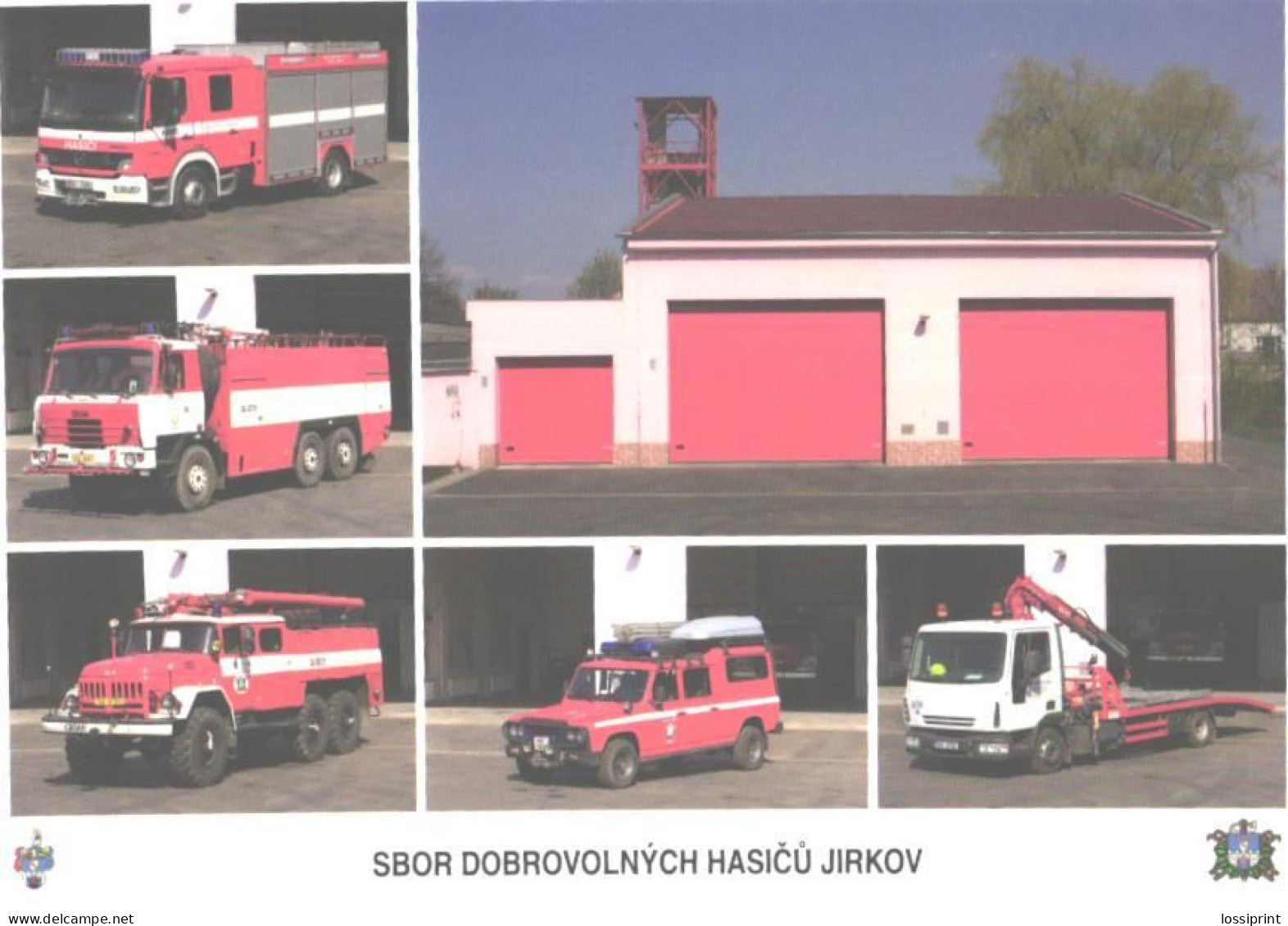 Fire Engines From Jirkov Fire Depot - Camions & Poids Lourds