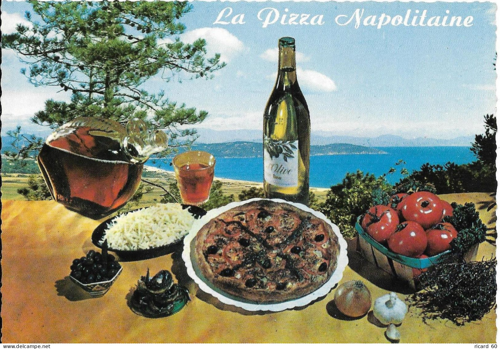 Cpsm Neuve Gastronomie Italienne, Recette, La Pizza Napolitaine - Recipes (cooking)