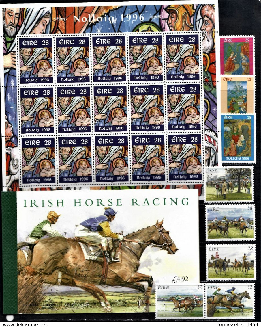 Ireland-1996 Full Year Set ( Stamps.+ S/s+booklets) -  26 Issues.MNH - Full Years