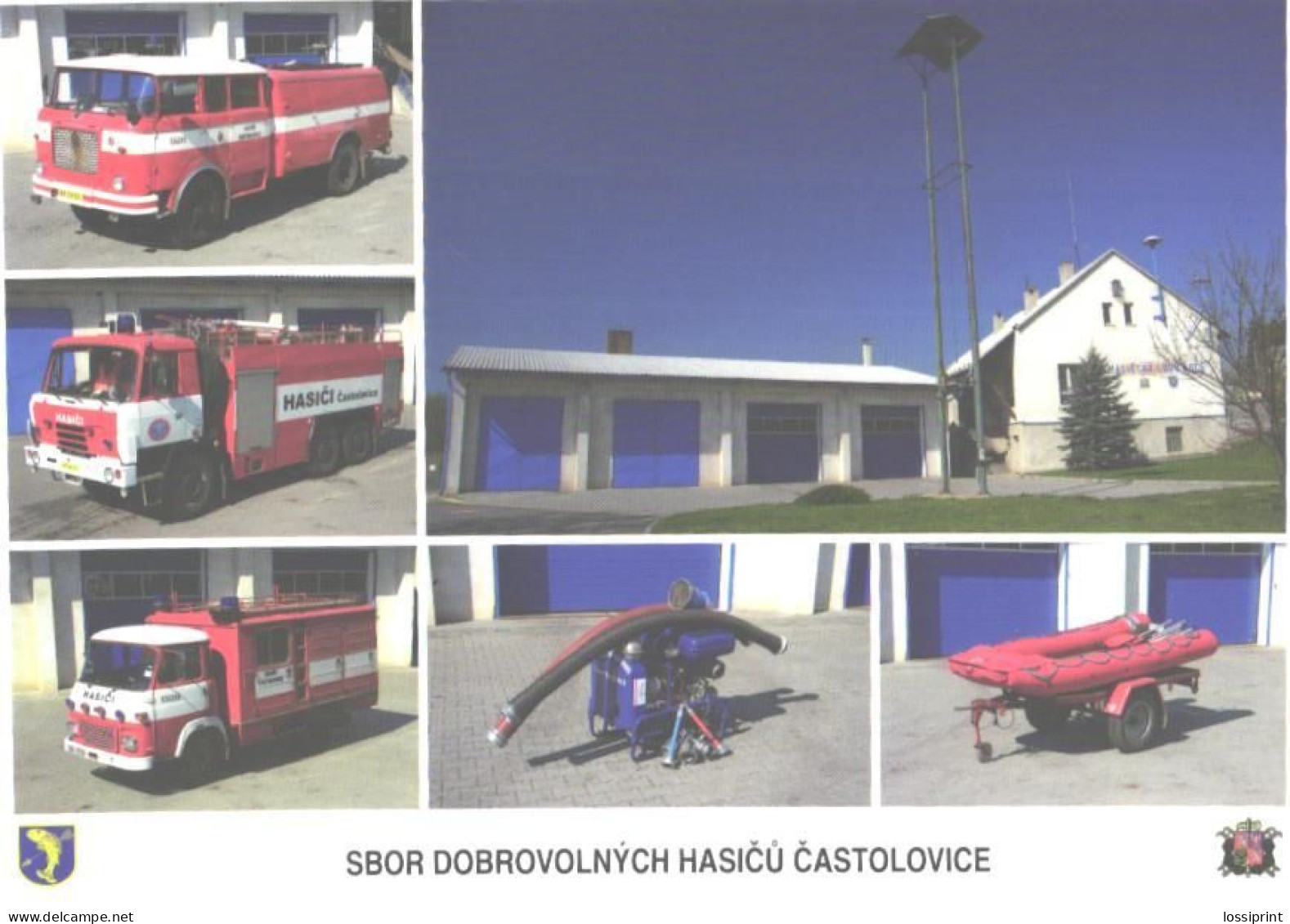 Fire Engines From Castolovice Fire Depot - Camion, Tir