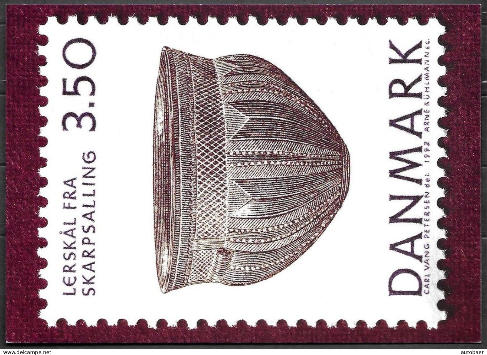 Denmark Danmark Dänemark 1992 Postal Stationery Card CP3 Postcard Mi.no. P284 Mint MNH Neuf Postfrisch ** - Postwaardestukken