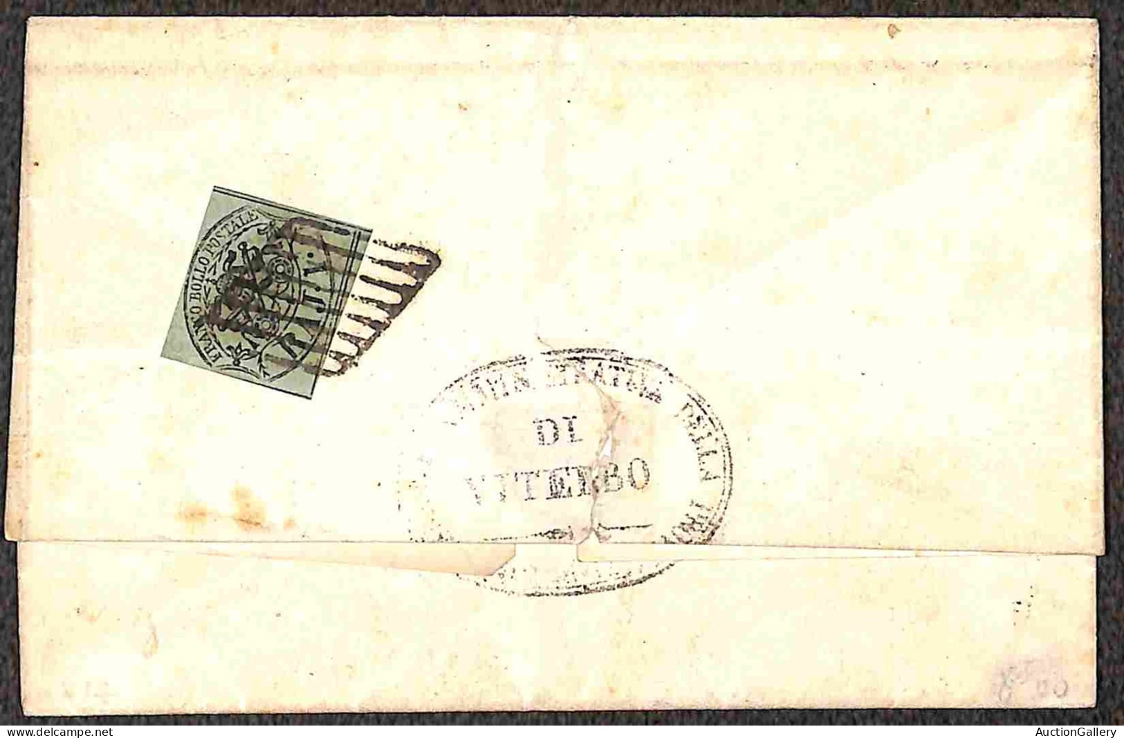 Antichi Stati Italiani - Stato Pontificio - 1855/1868 - Insieme Di Tre Lettere Affrancate Con 1 Baj + Due Lettere Con 2  - Autres & Non Classés